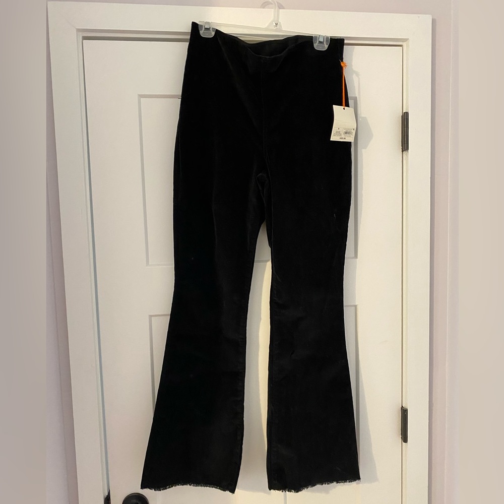 NWT Knox Rose black corduroy flare pant